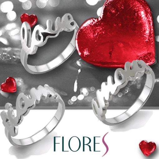 Anello con scritta amour - immagine 3