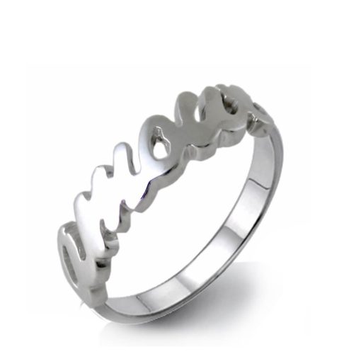 Anello Con Scritta Ti Amo Flores Gioielli