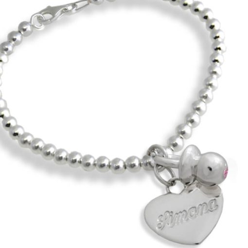 bracciale cuore tormalina