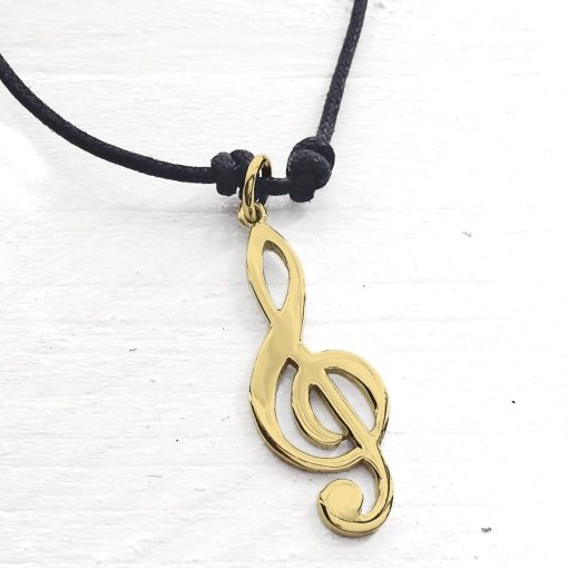 Ciondolo chiave di violino in argento 925 - immagine 4