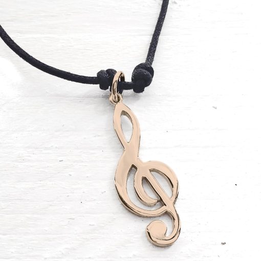 Ciondolo chiave di violino in argento 925 - immagine 5