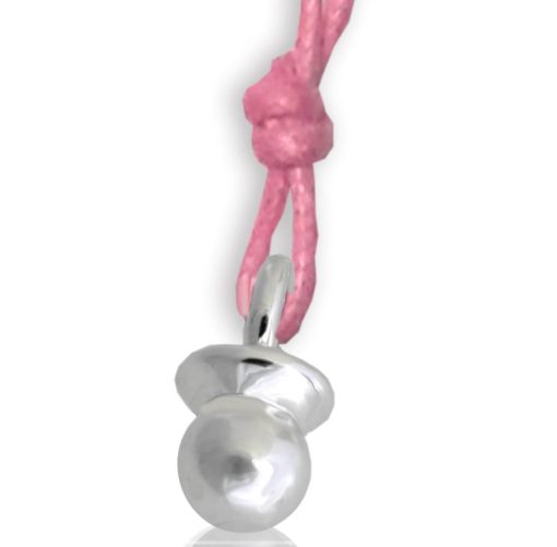 Ciondolo ciuccio in argento