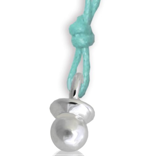 Ciondolo ciuccio in argento - immagine 2