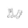 Orecchini nota musicale in argento 925