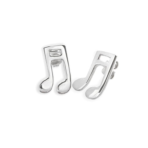 Orecchini nota musicale in argento 925