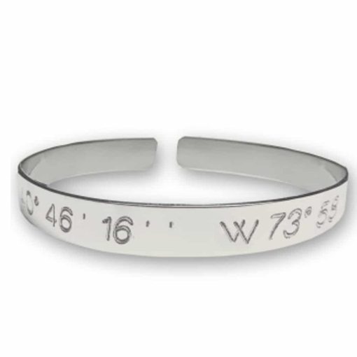 Braccialetto rigido con incisione in argento 925 - immagine 6