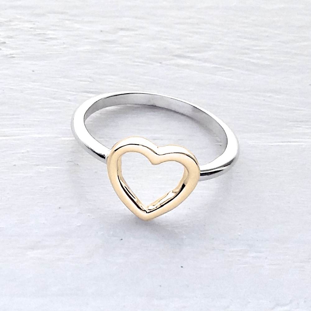 Anello con online cuore oro