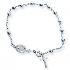 Braccialetto rosario in argento 925