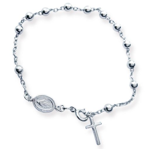 Braccialetto rosario in argento 925