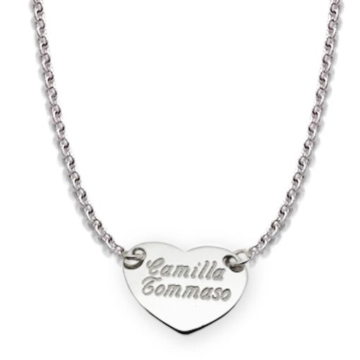 Collana ciondolo cuore personalizzato