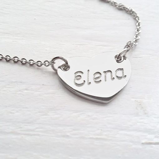 Collana ciondolo cuore personalizzato - immagine 2