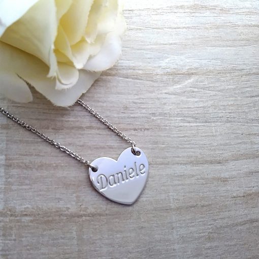 Collana con cuore inciso - immagine 3
