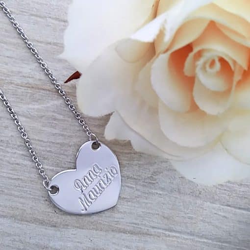 Collana con cuore inciso - immagine 2