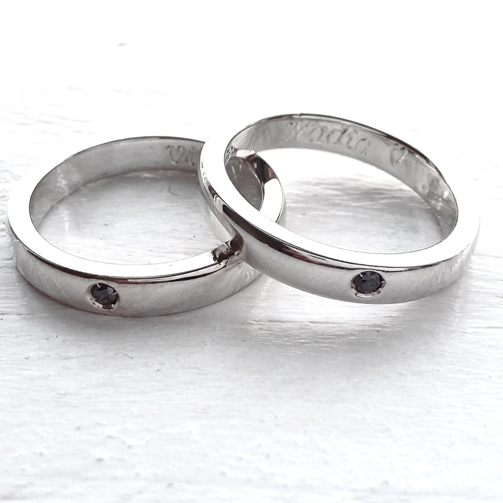 Fedine on sale con brillantino