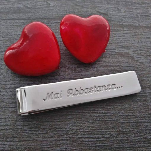 Fermasoldi in argento con incisione personalizzata - immagine 5