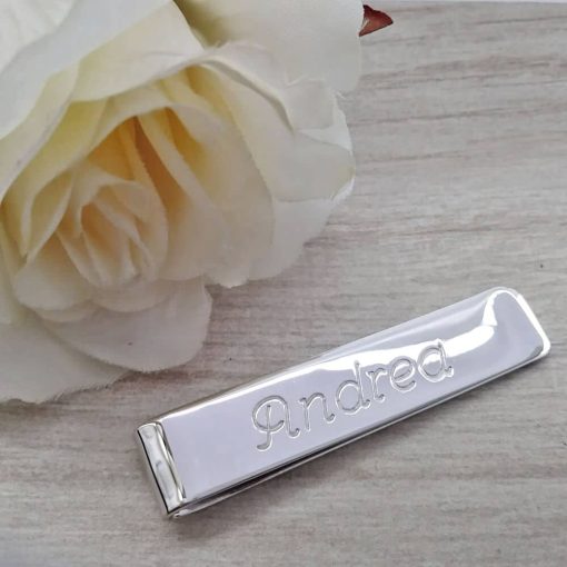Fermasoldi in argento con incisione personalizzata - immagine 4