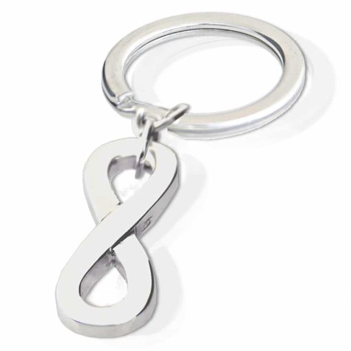 Portachiavi simbolo infinito in argento 925