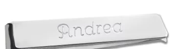 Fermasoldi in argento con incisione personalizzata