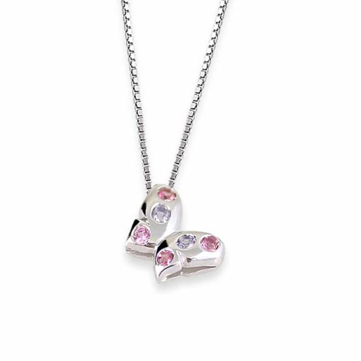Trilly collana con ciondolo farfalla oro e pietre
