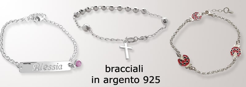 regalo comunione cresima - bracciali argento comunioni