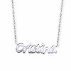 collana con ciondolo nome
