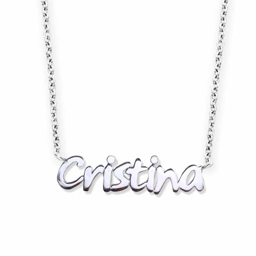 collana con ciondolo nome