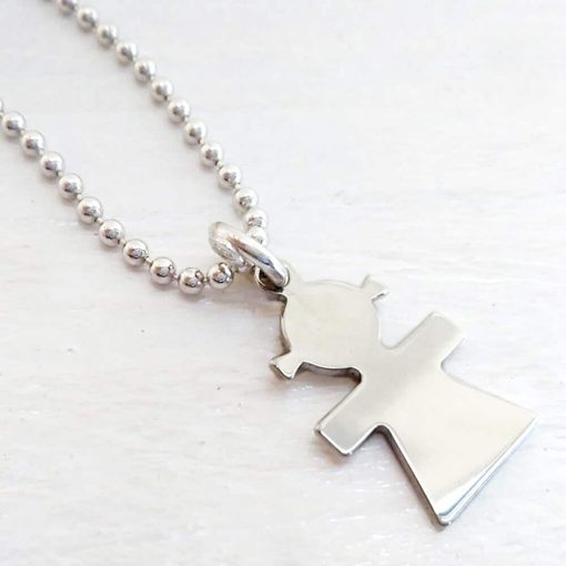 Collana con ciondolo a forma di bimba - immagine 5
