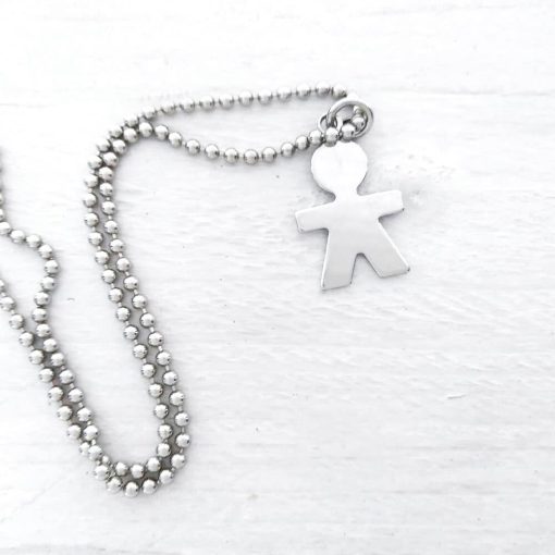Collana con ciondolo a forma di bimbo - immagine 3