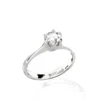 Anello solitario in argento con Cubic Zirconia