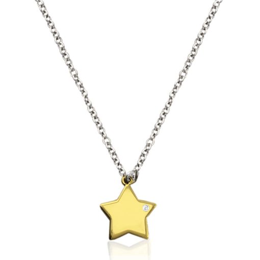 Collana con ciondolo a forma di stella e Cubic Zirconia - immagine 2