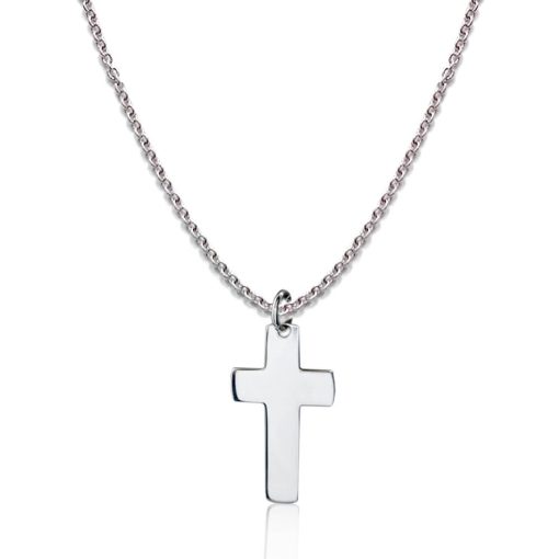 Collana in argento con croce pendente