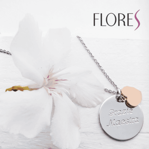 Collana Grazie maestra con cuore dorato - immagine 2