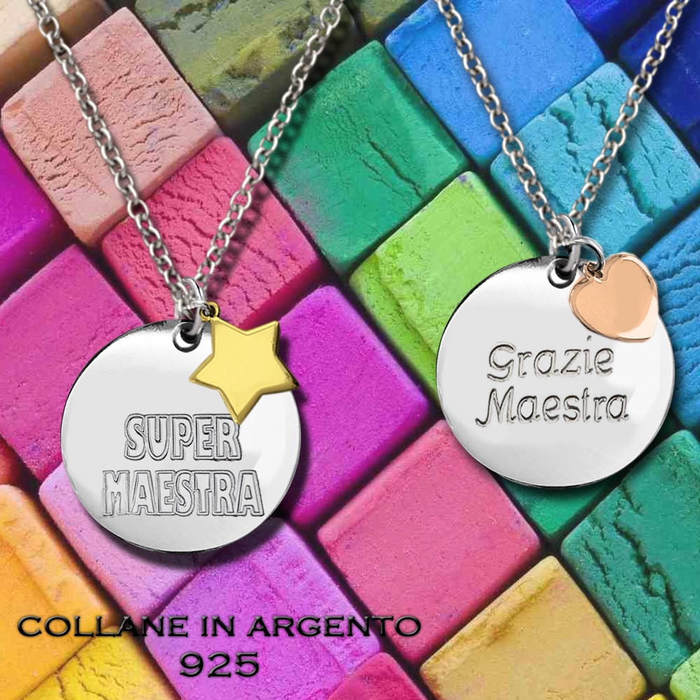 Regalo per le maestre - Collane in argento