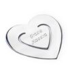 Segnalibro cuore in argento Grazie Maestra