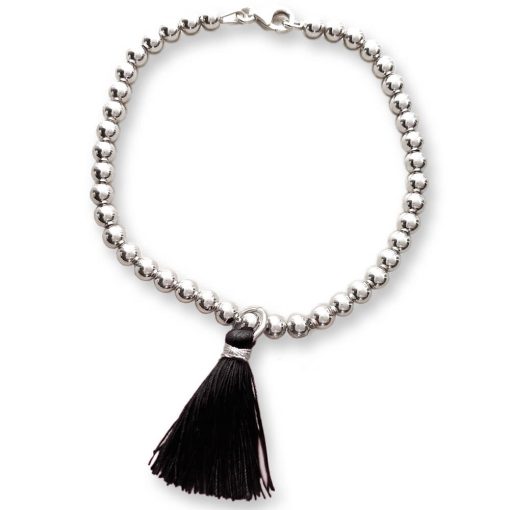 bracciale nappina nero