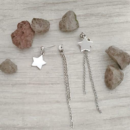 Orecchini con stelle e pendenti - immagine 3