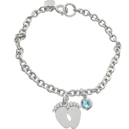 bracciale piedino azzurro2