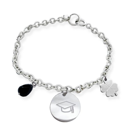 Braccialetto in argento 925. Regalo di Laurea