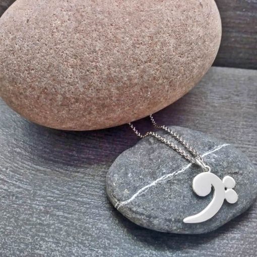 Collana con ciondolo chiave di basso - immagine 2