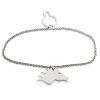 Fermacravatta con catenella in argento 925