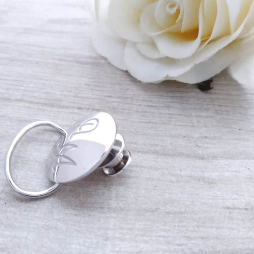 Portaocchiali in argento 925 con iniziali incise - immagine 4