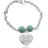 Braccialetto Grazie Maestra in argento e aulite turchese