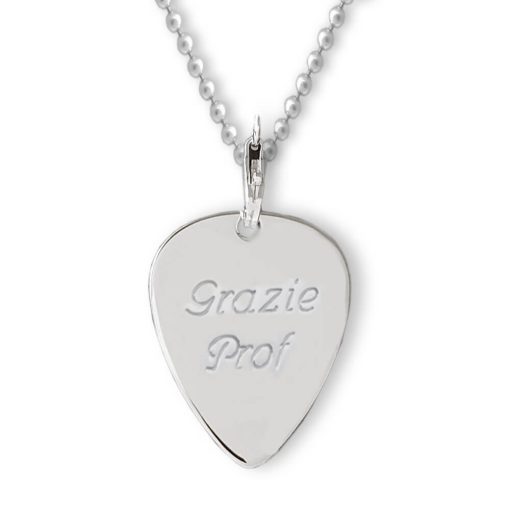 Collana con ciondolo plettro personalizzato - immagine 3