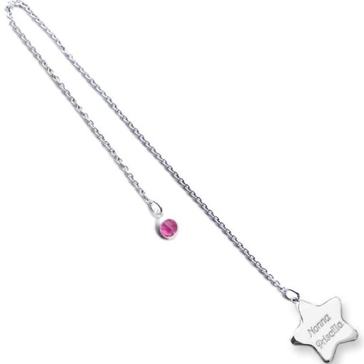 Segnalibro in argento 925 con cristallo idea regalo nonna