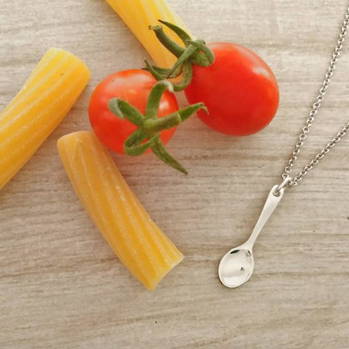 Collana in argento con ciondolo cucchiaio - immagine 2