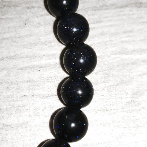 Braccialetto elastico con pietra del sole e luna pendente in argento 925 - immagine 3