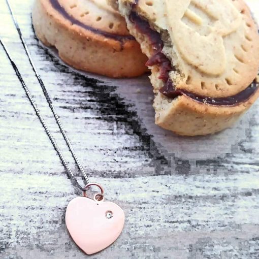 Collana con ciondolo cuore in oro 18 carati - immagine 3
