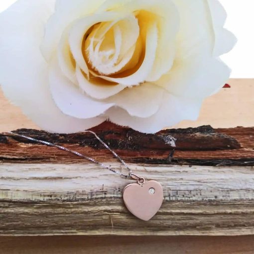 Collana con ciondolo cuore in oro 18 carati - immagine 2