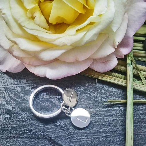 Anello in argento con pendenti personalizzabili - immagine 3