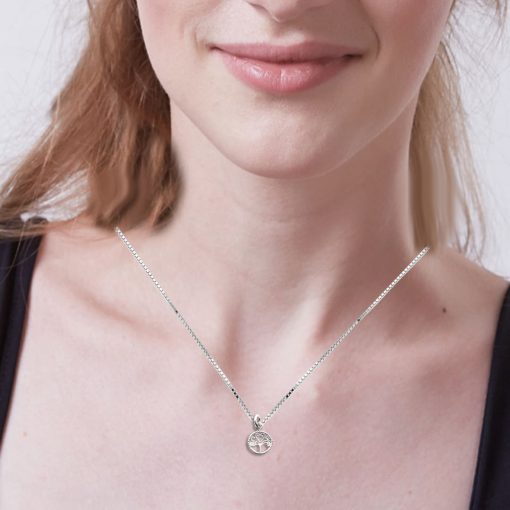 Collana con ciondolo Albero Della Vita in argento 925